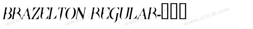 Brazelton Regular字体转换
